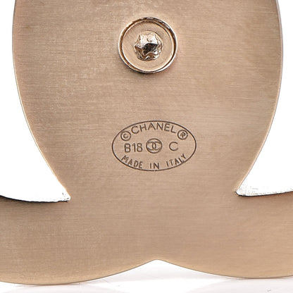 Chanel CC Turnlock Brooch Gold 4 of 5