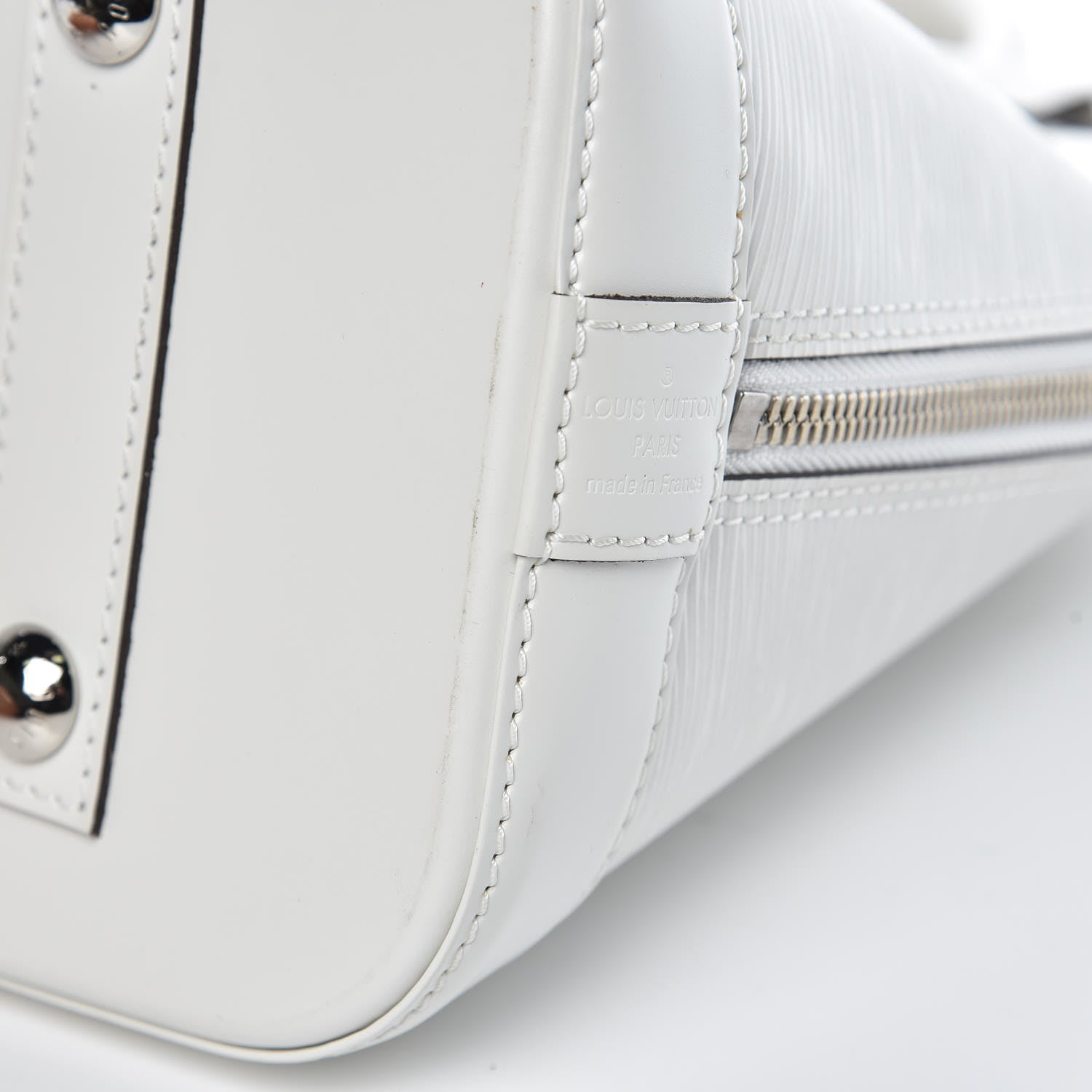 Louis Vuitton Epi Alma PM White 8 of 10
