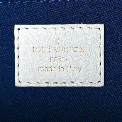 Louis Vuitton Jacquard Velvet Monogram Palm Springs Backpack Mini Blue 6 of 8
