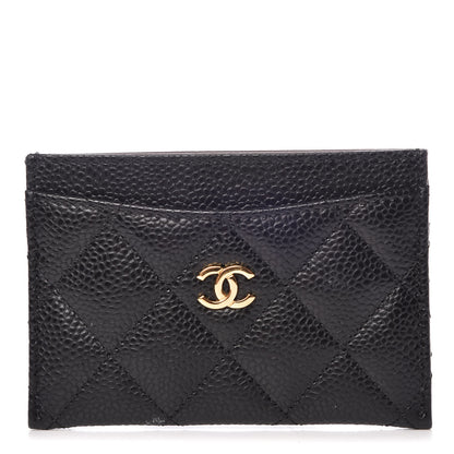 Chanel Caviar Quilted Card Holder Black 1 of 10