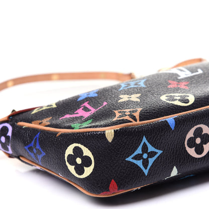 Louis Vuitton Monogram Multicolor Pochette Accessories Black 6 of 9