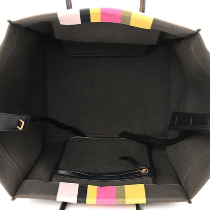 Celine Canvas Striped Medium Phantom Luggage Multicolor 4 of 9