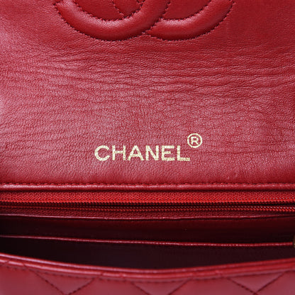 Chanel Lambskin Quilted Mini Square Flap Red 6 of 16