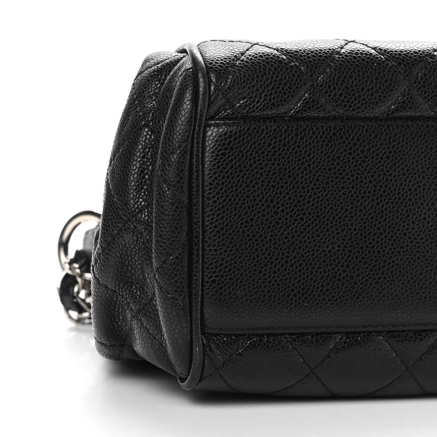 Caviar Quilted Timeless Accordion Flap Black