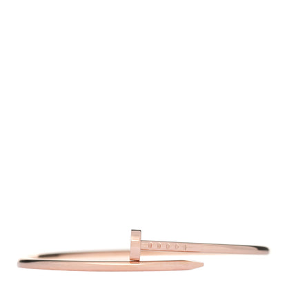 Cartier 18K Pink Gold Small Juste Un Clou Bracelet 17 1 of 5