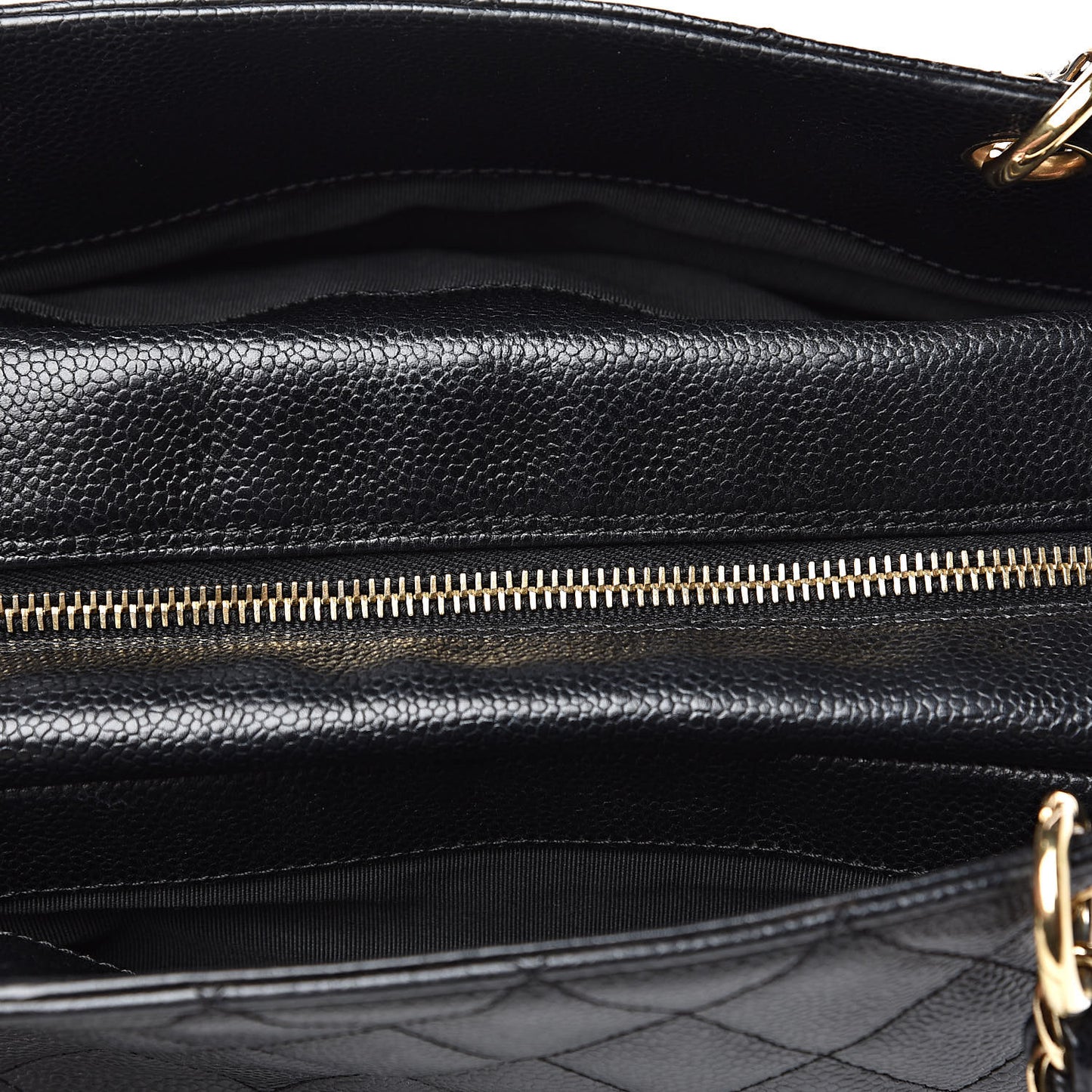 CHANELCaviarQuiltedPetitTimelessTotePTTBlack