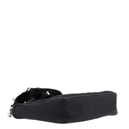 Prada Re-Nylon Saffiano Pocket Zippered Shoulder Bag Black 5 of 11