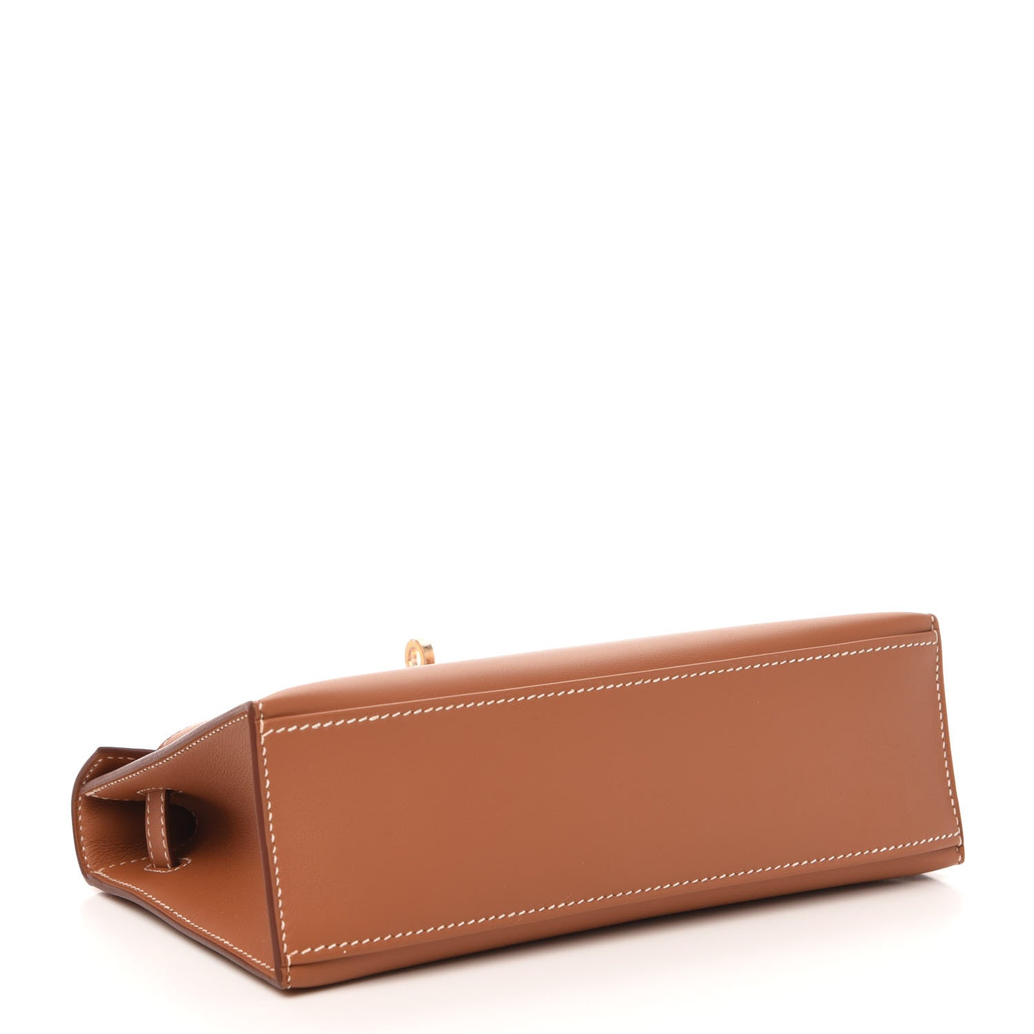 Hermes Swift Kelly Pochette Clutch Gold 4 of 10