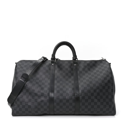 Louis Vuitton Damier Graphite Keepall Bandouliere 55 1 of 8