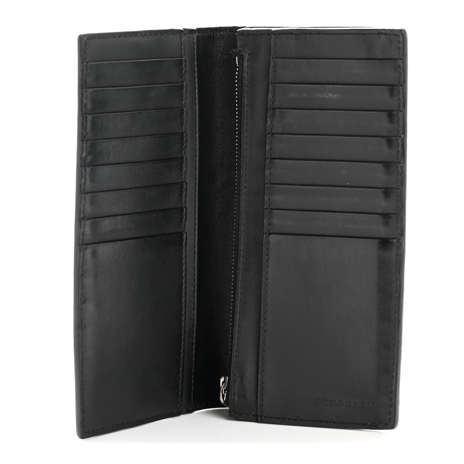 Burberry Calfskin Mini Vintage Check Cavendish Continental Wallet Antique Yellow black 9 of 22