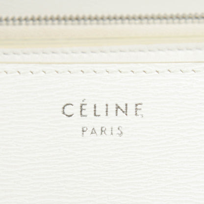 Celine Liege Calfskin Medium Classic Box Flap Bag White 6 of 8