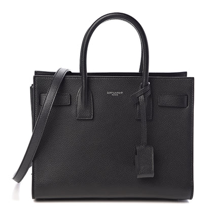 Saint Laurent Grained Calfskin Baby Sac De Jour Black 1 of 9