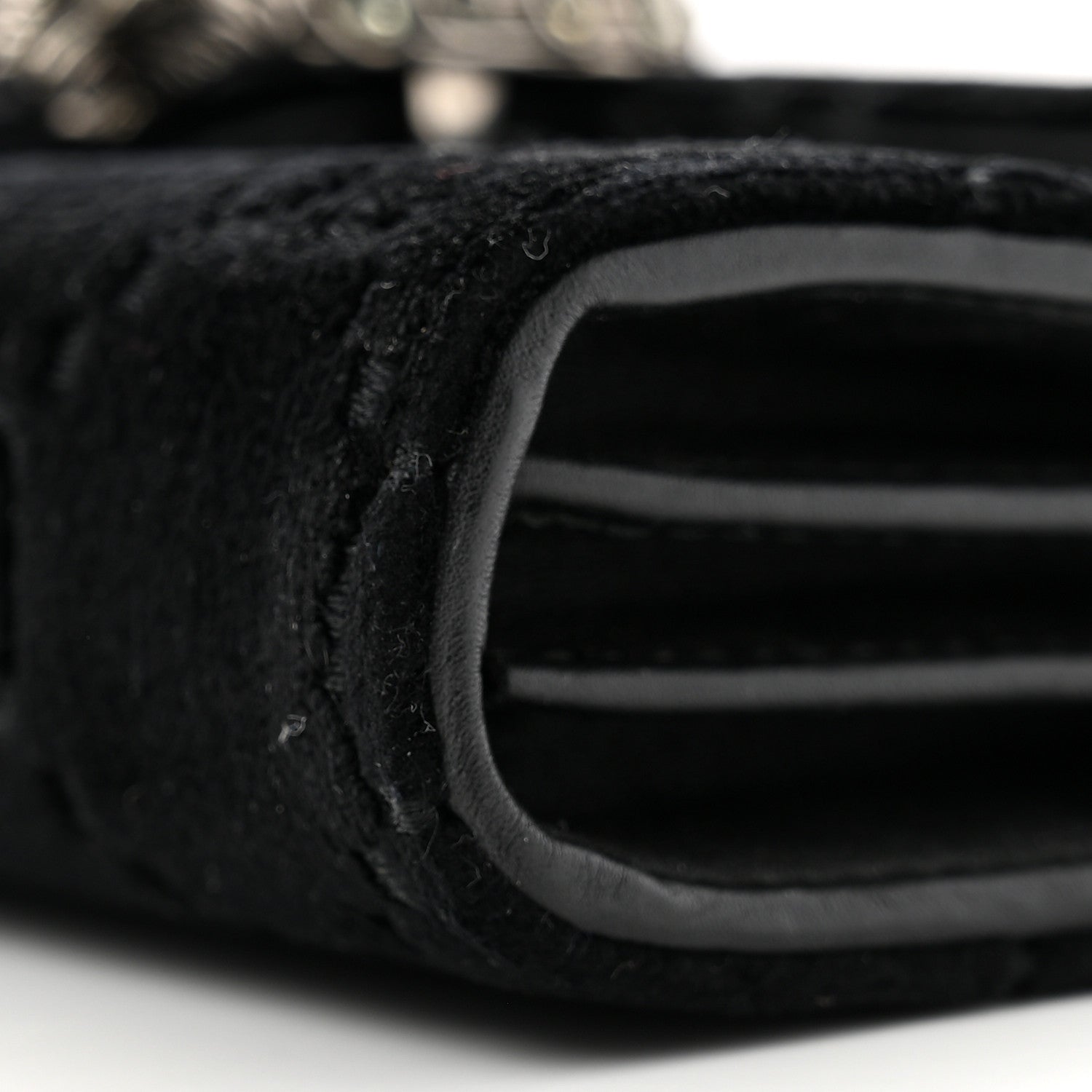 Gucci Velvet GG Monogram Mini Dionysus Chain Wallet Black 11 of 11