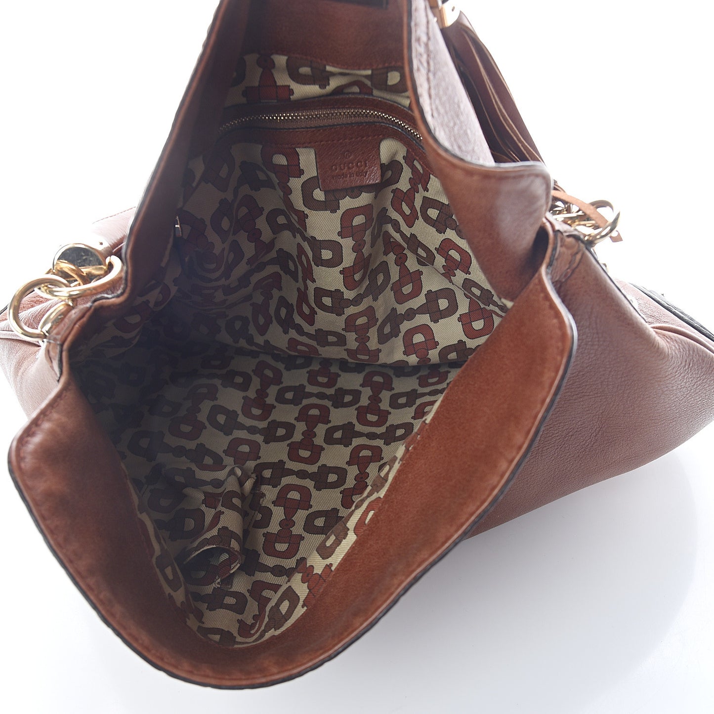Calfskin Large Indy Top Handle Hobo Brown