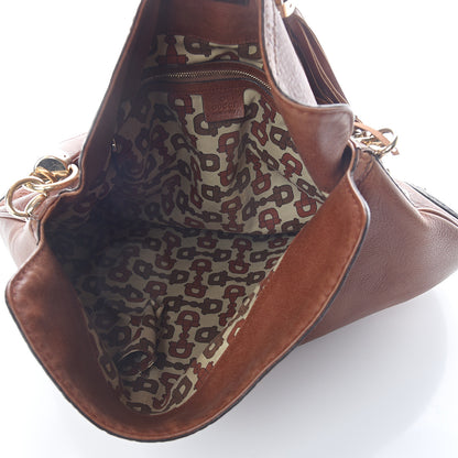 Gucci Calfskin Large Indy Top Handle Hobo Brown 4 of 8