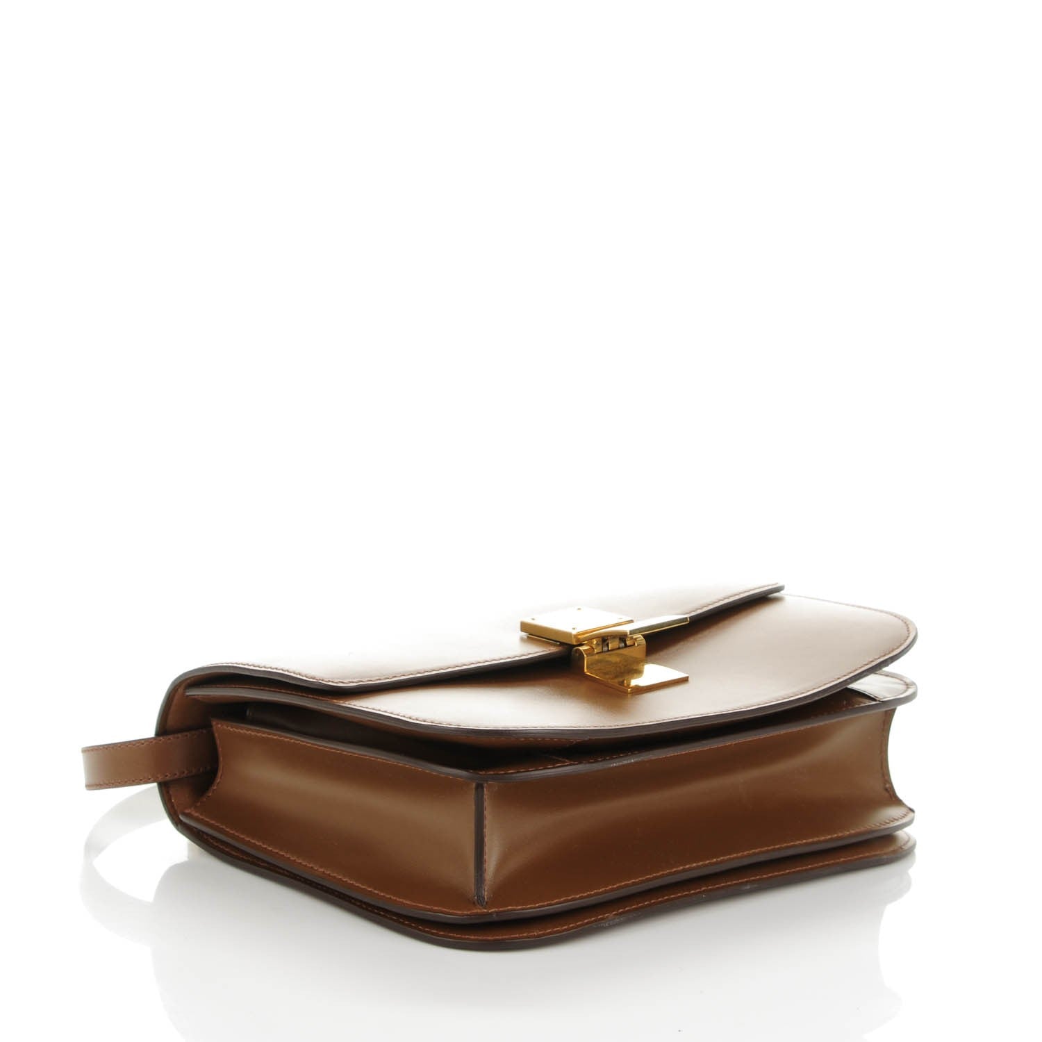 Celine Box Calfskin Medium Classic Box Flap Bag Camel 4 of 8