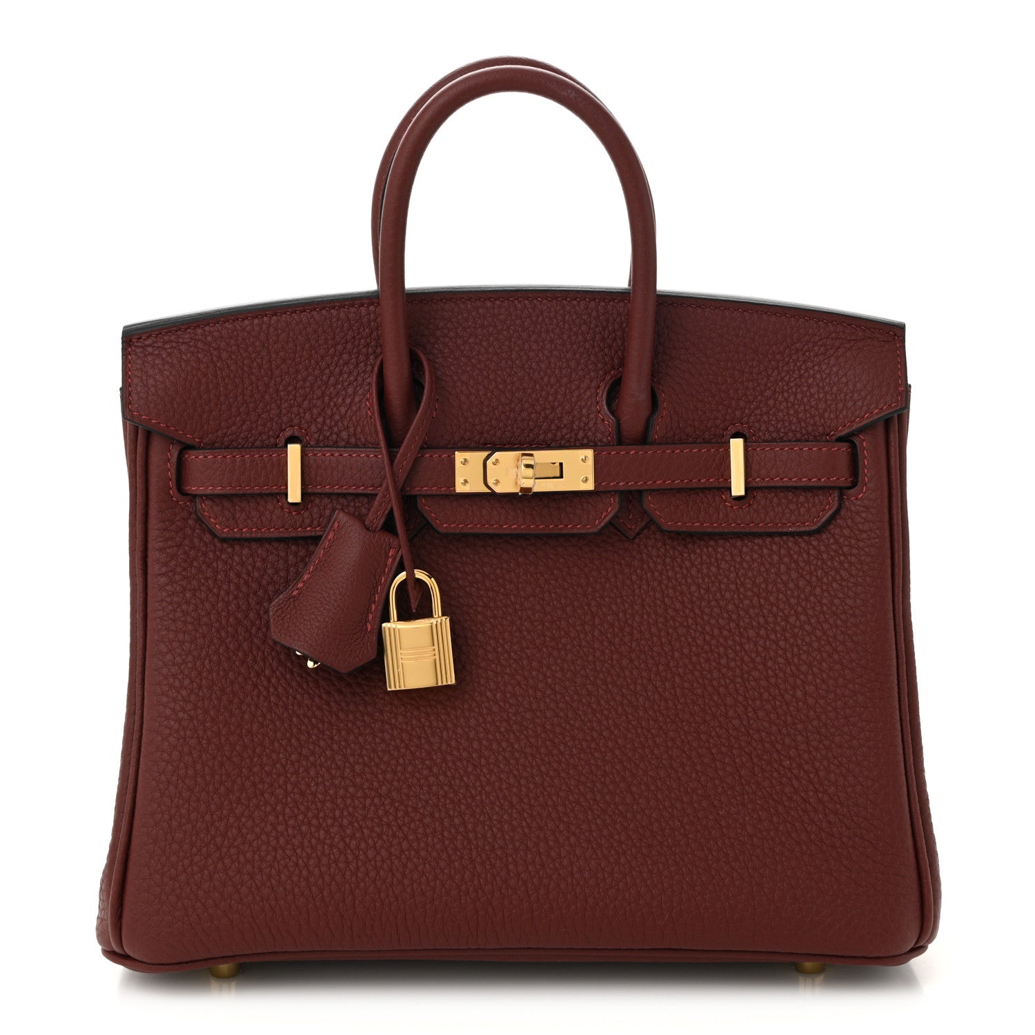 Hermes Togo Birkin 25 Rouge H 1 of 10