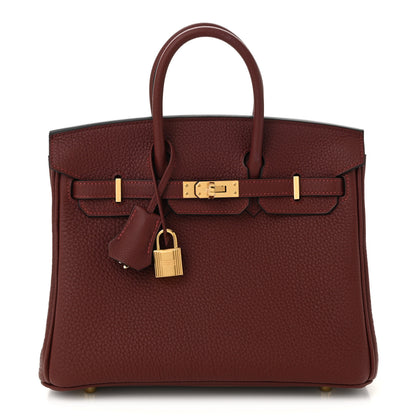 Hermes Togo Birkin 25 Rouge H 1 of 10