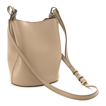 Burberry Haymarket Check Colours Small Lorne Bucket Crossbody Beige 3 of 9