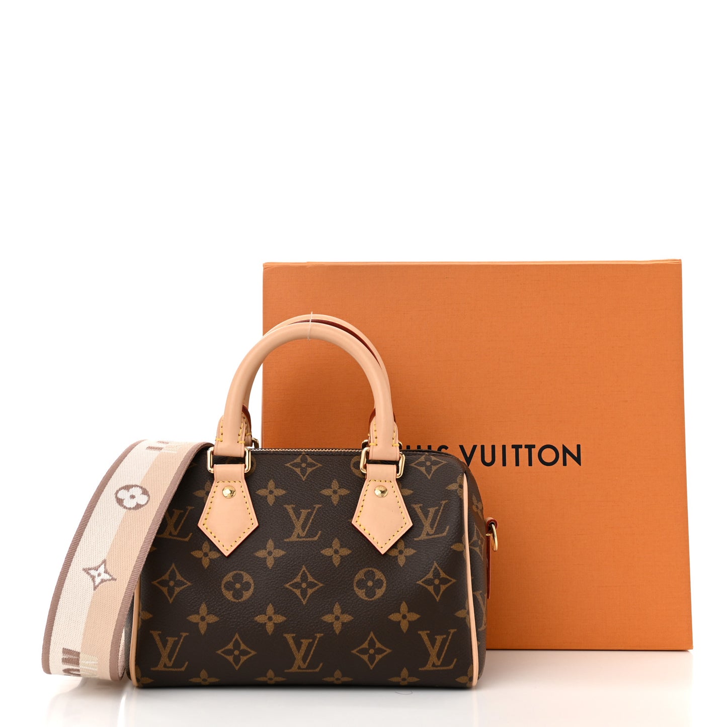 Monogram Speedy Bandouliere 20 Beige