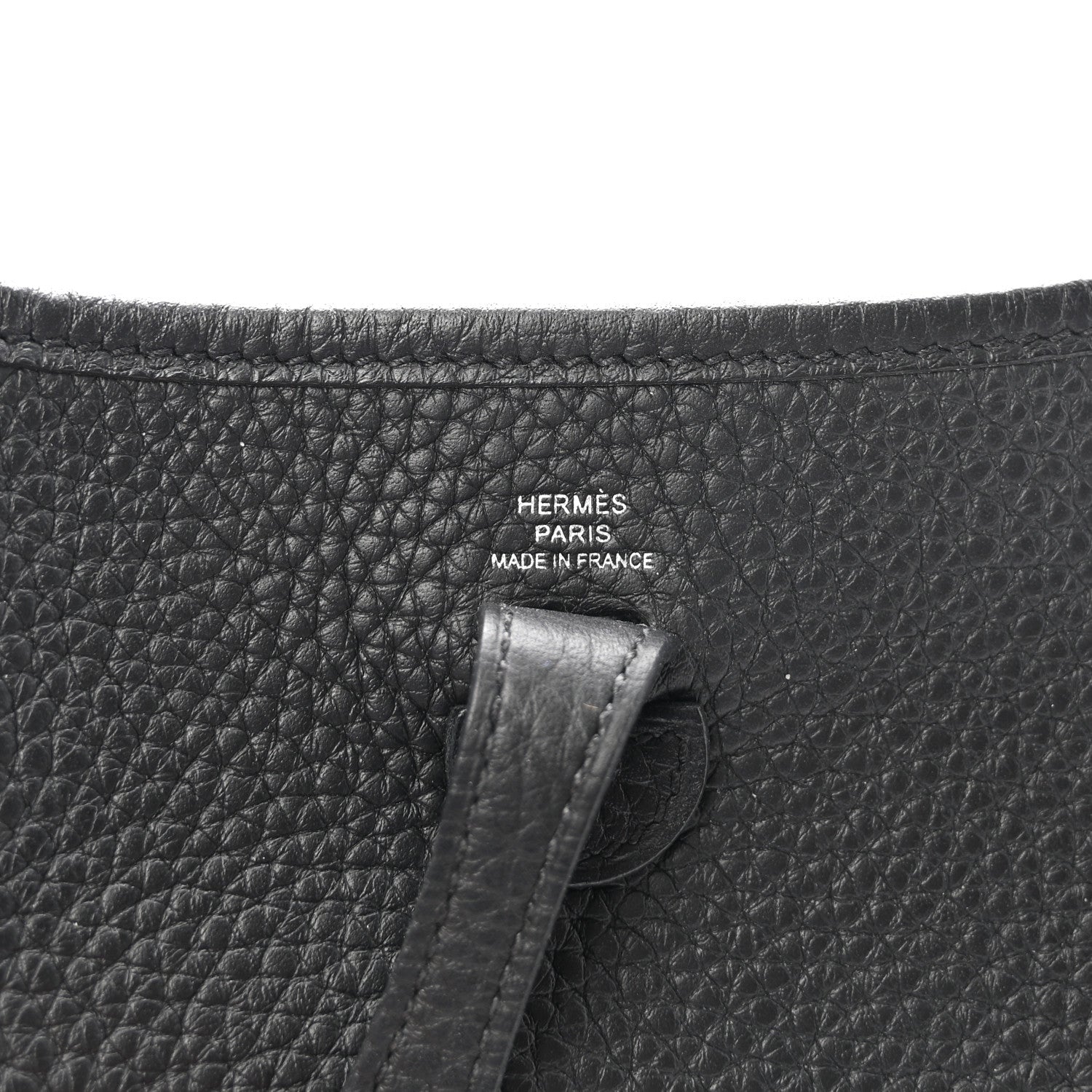 Hermes Taurillon Clemence Evelyne TPM Black 6 of 10