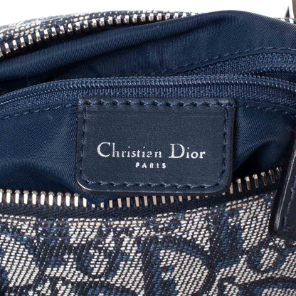 Christian Dior Denim Monogram Boston Navy Blue 6 of 9
