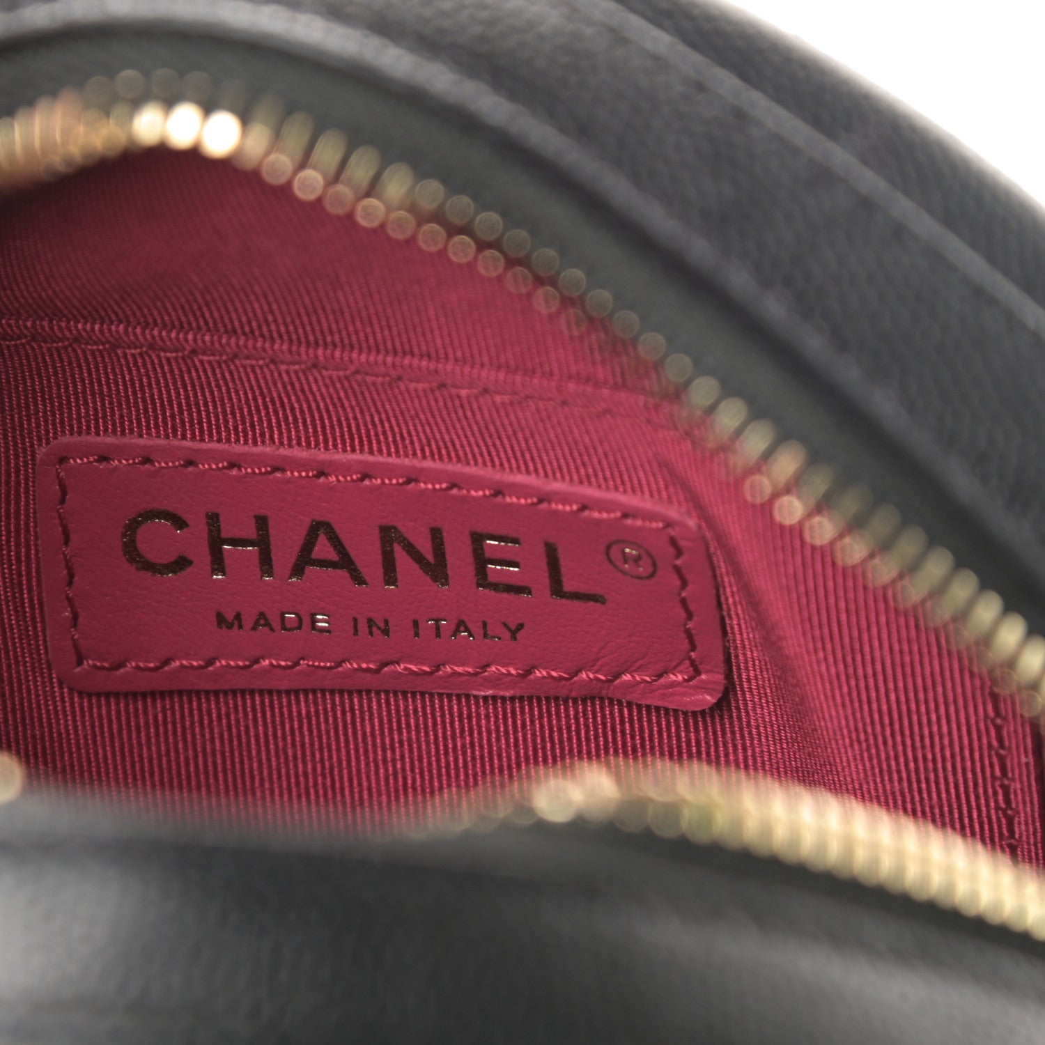 Chanel Caviar Quilted Small Round Bag With Chain Black 6 of 10