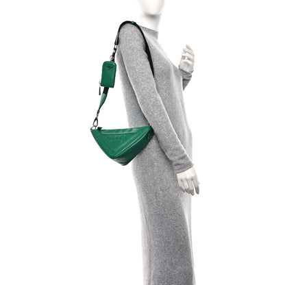 Prada Grace Lux Triangle Shoulder Bag Mango 2 of 8