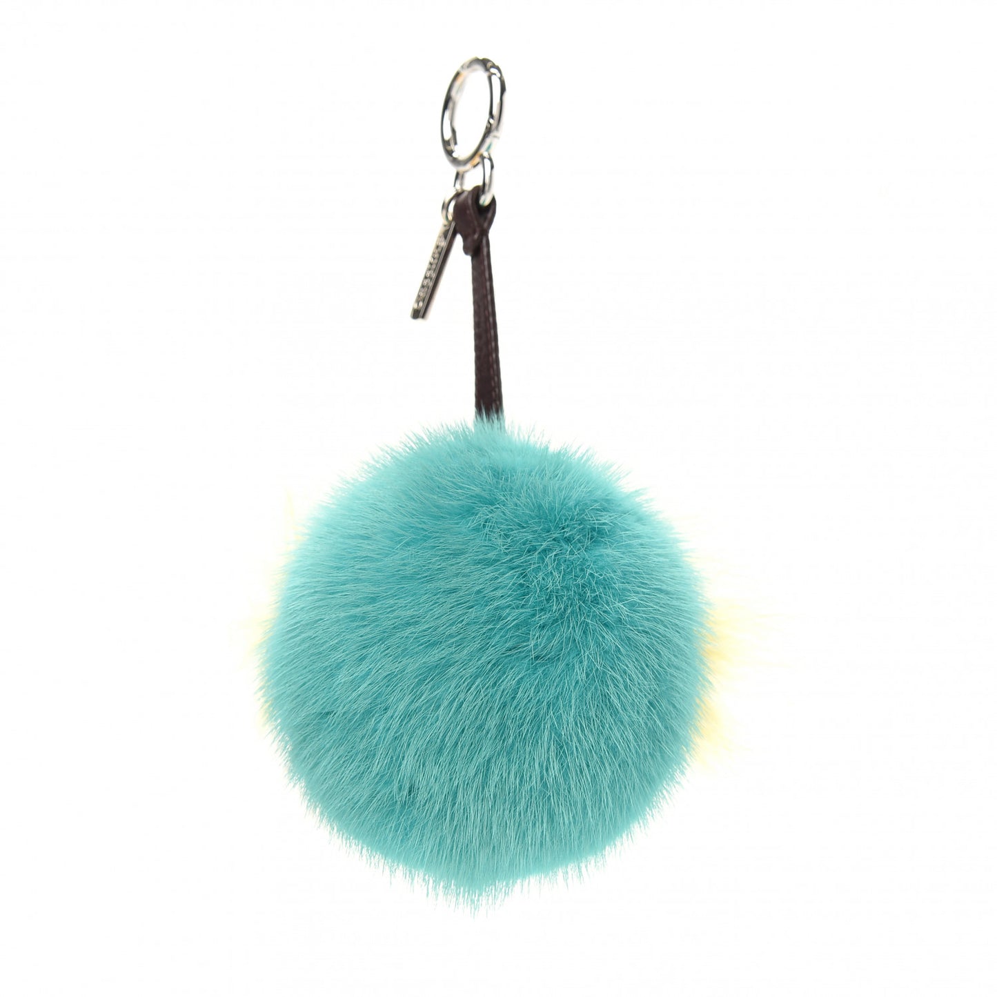 Shiny Nappa Mink Fox Fur Crystal QuTweet Dazzling Bag Bug Charm Bordeaux Seashell Multicolor