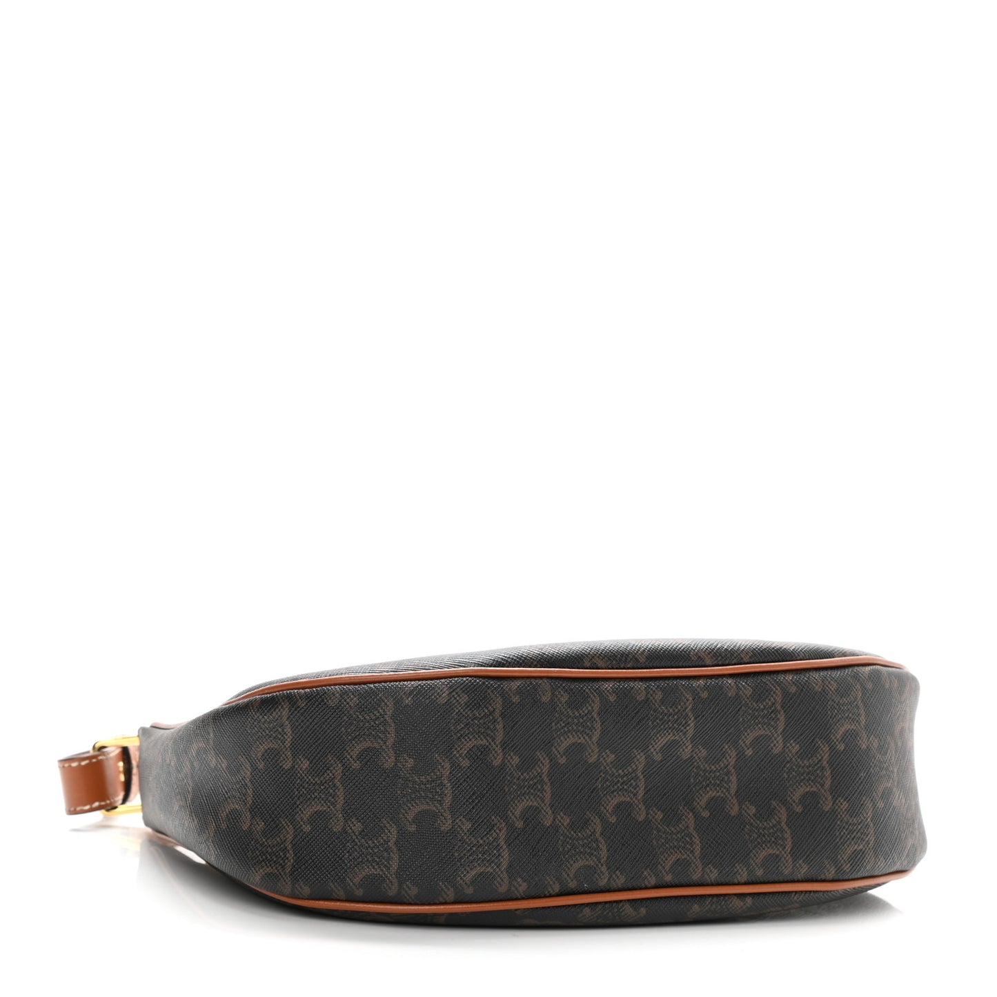 Triomphe Canvas Calfskin Ava Shoulder Bag Tan
