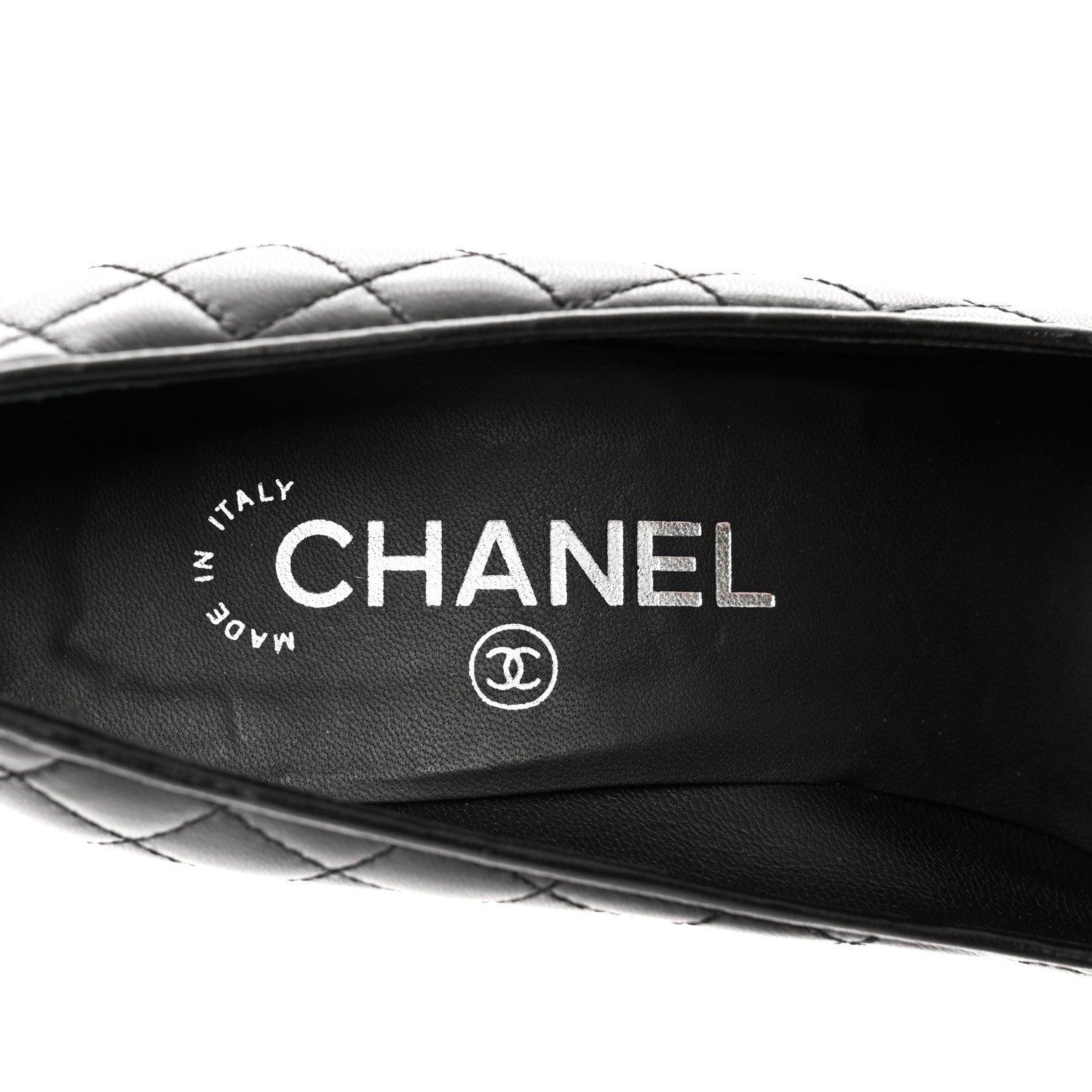 Chanel Lambskin Quilted Cap Toe Pumps 36.5 Black 7 of 9