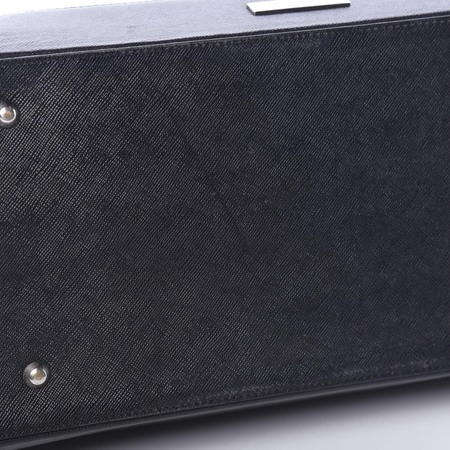 Saffiano Top Handle Tote Black