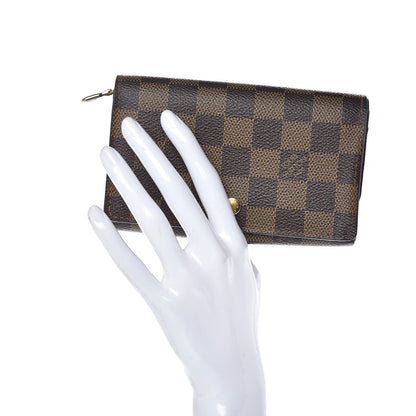 Louis Vuitton Damier Ebene Porte-Monnaie Tresor Wallet 2 of 9