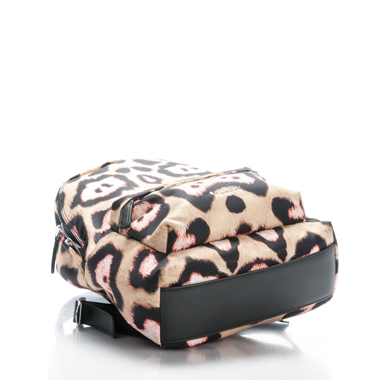 Nylon Calfskin Jaguar Print Mini Backpack