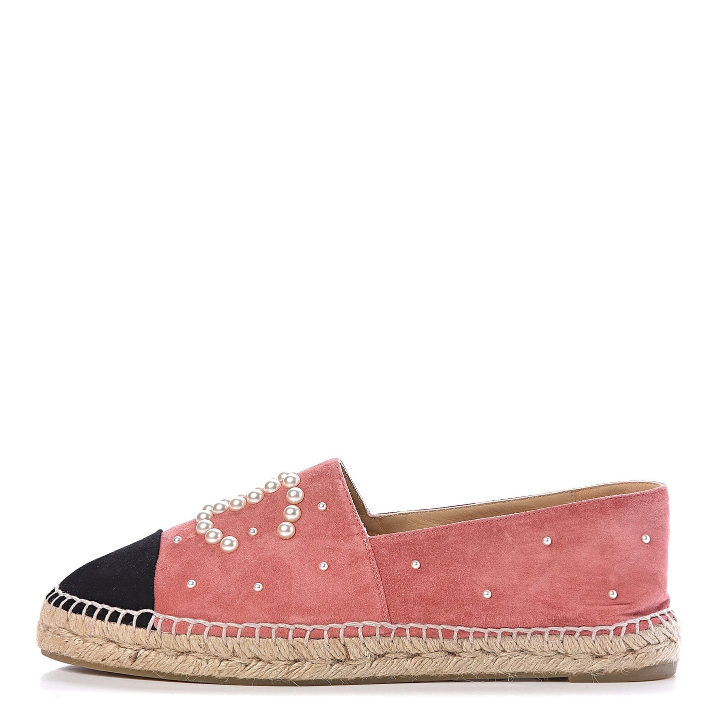 Suede Pearl CC Espadrilles 42 Pink