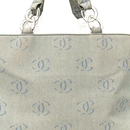 Chanel Denim Large CC Tote Light Blue 14 of 19
