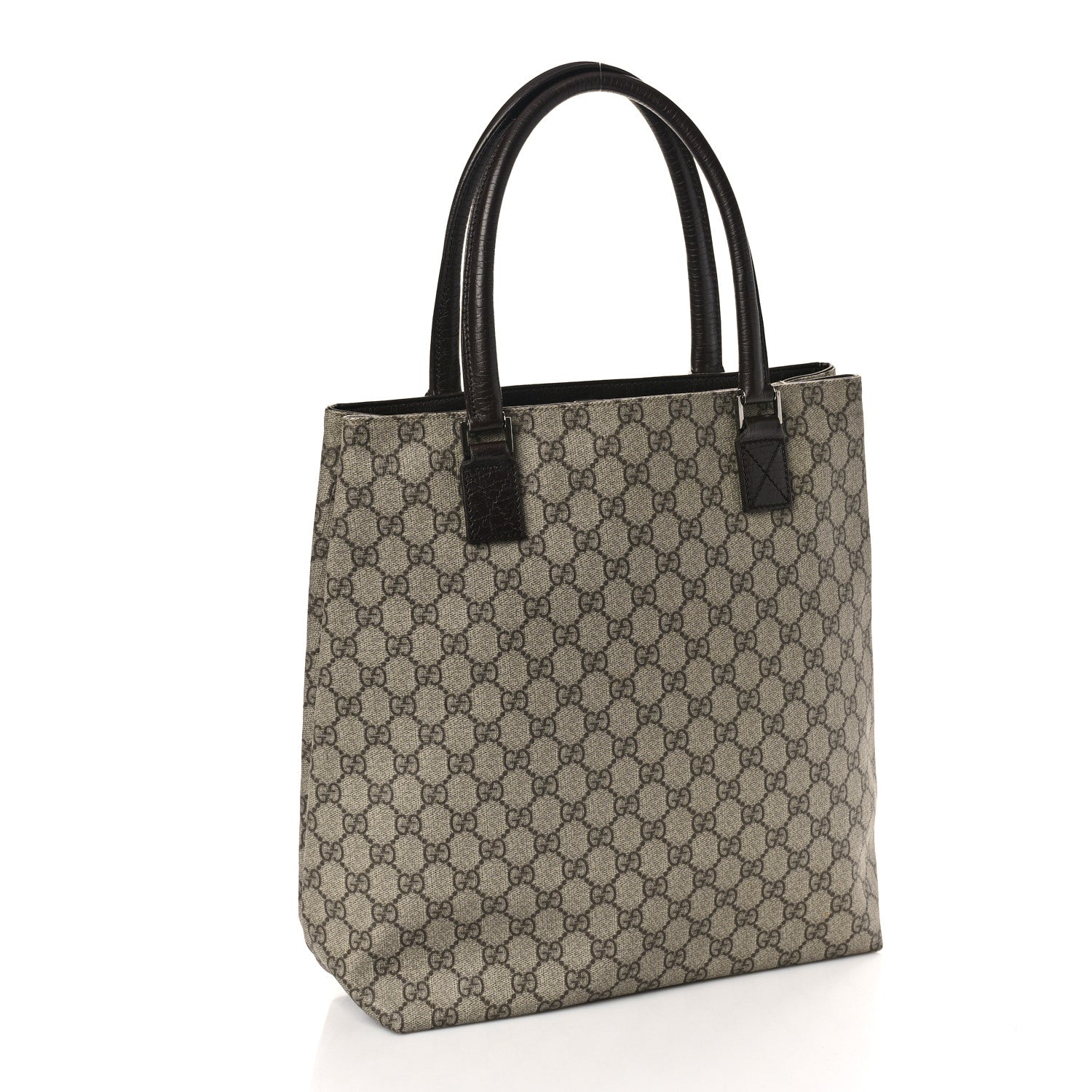 Gucci GG Plus Monogram Small Vertical Tote Dark Brown 3 of 9