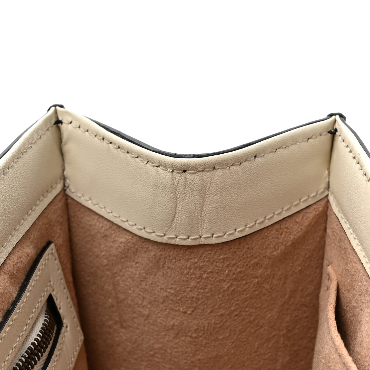 Calfskin Sylvie Web Small Queen Margaret Top Handle Bag Black White