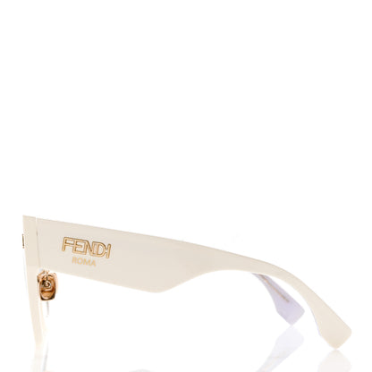 Fendi Acetate FF Sunglasses FF 0434/G/S White Gold 3 of 9