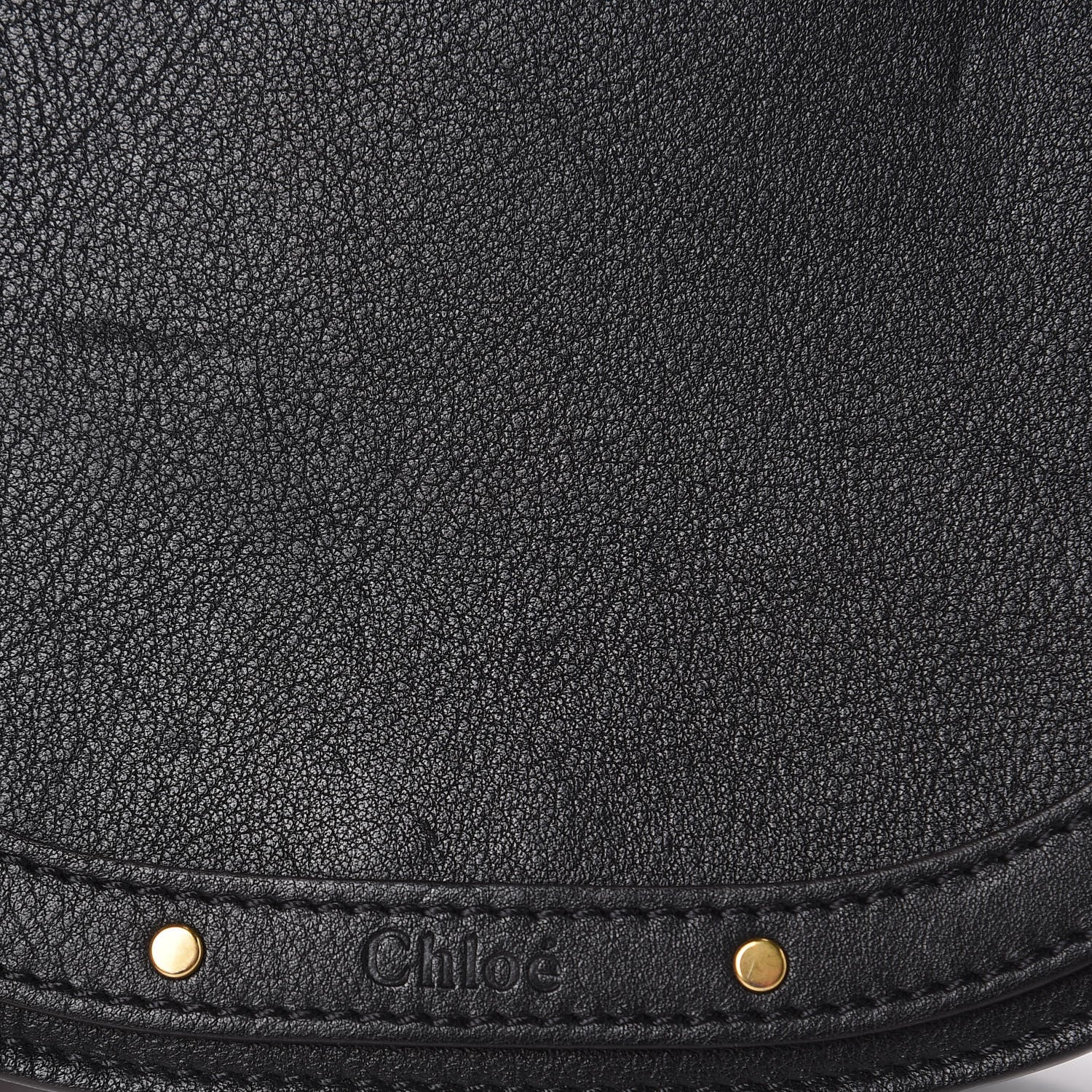 Chloe Calfskin Suede Small Nile Bracelet Bag Black 9 of 12