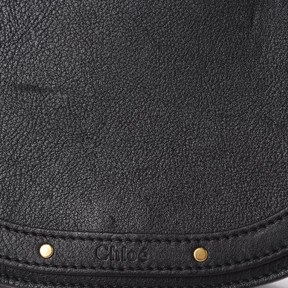 Chloe Calfskin Suede Small Nile Bracelet Bag Black 9 of 12