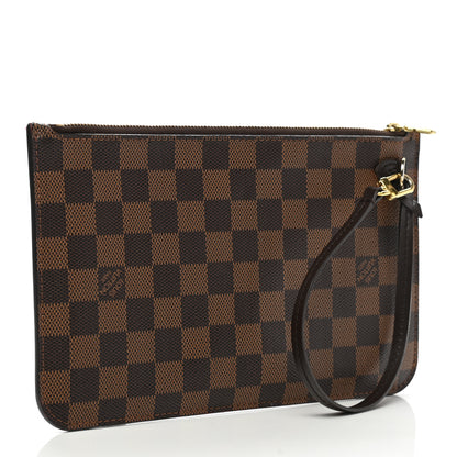Louis Vuitton Damier Ebene Neverfull MM GM Pochette 3 of 10
