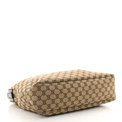 Gucci Monogram Medium Horsebit Chain Hobo Dark Brown 4 of 16
