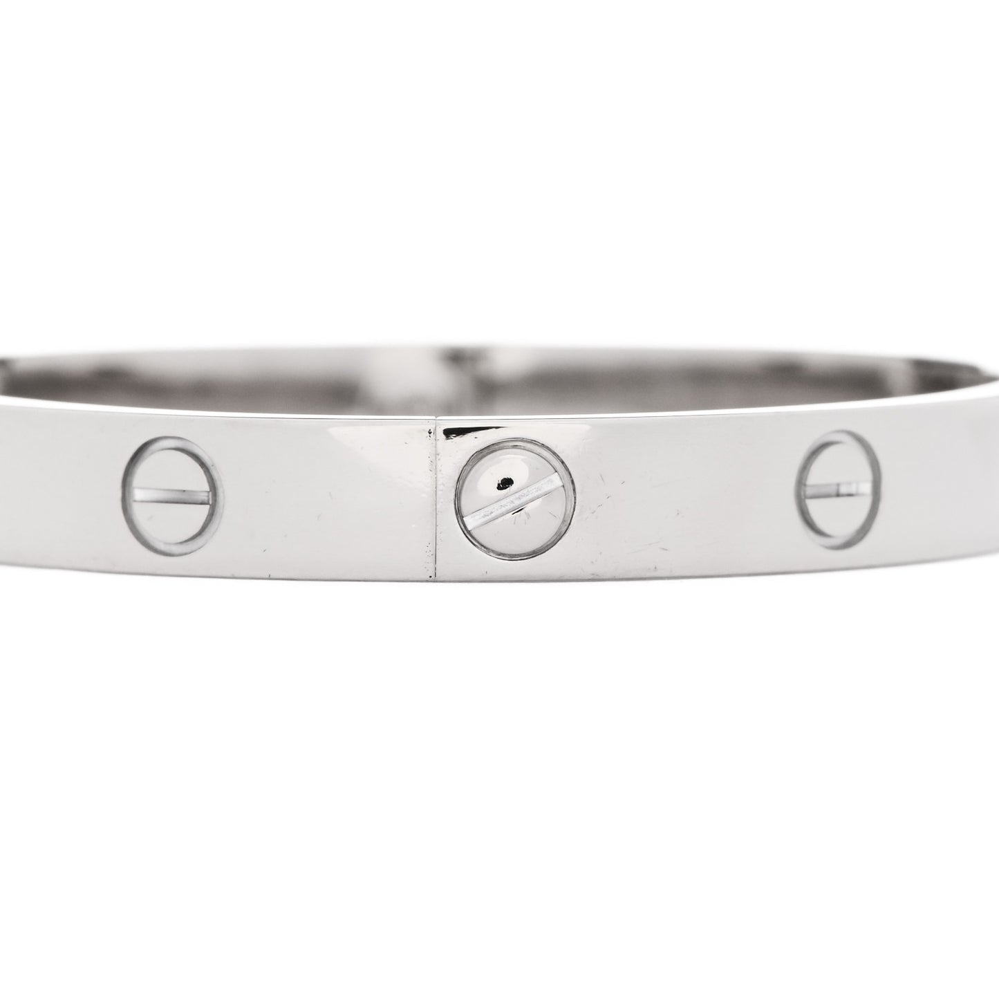 18K White Gold LOVE Bracelet 16