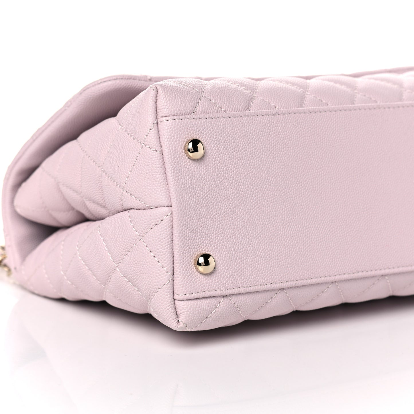 Caviar Quilted Small Coco Handle Flap Lilas Lilac