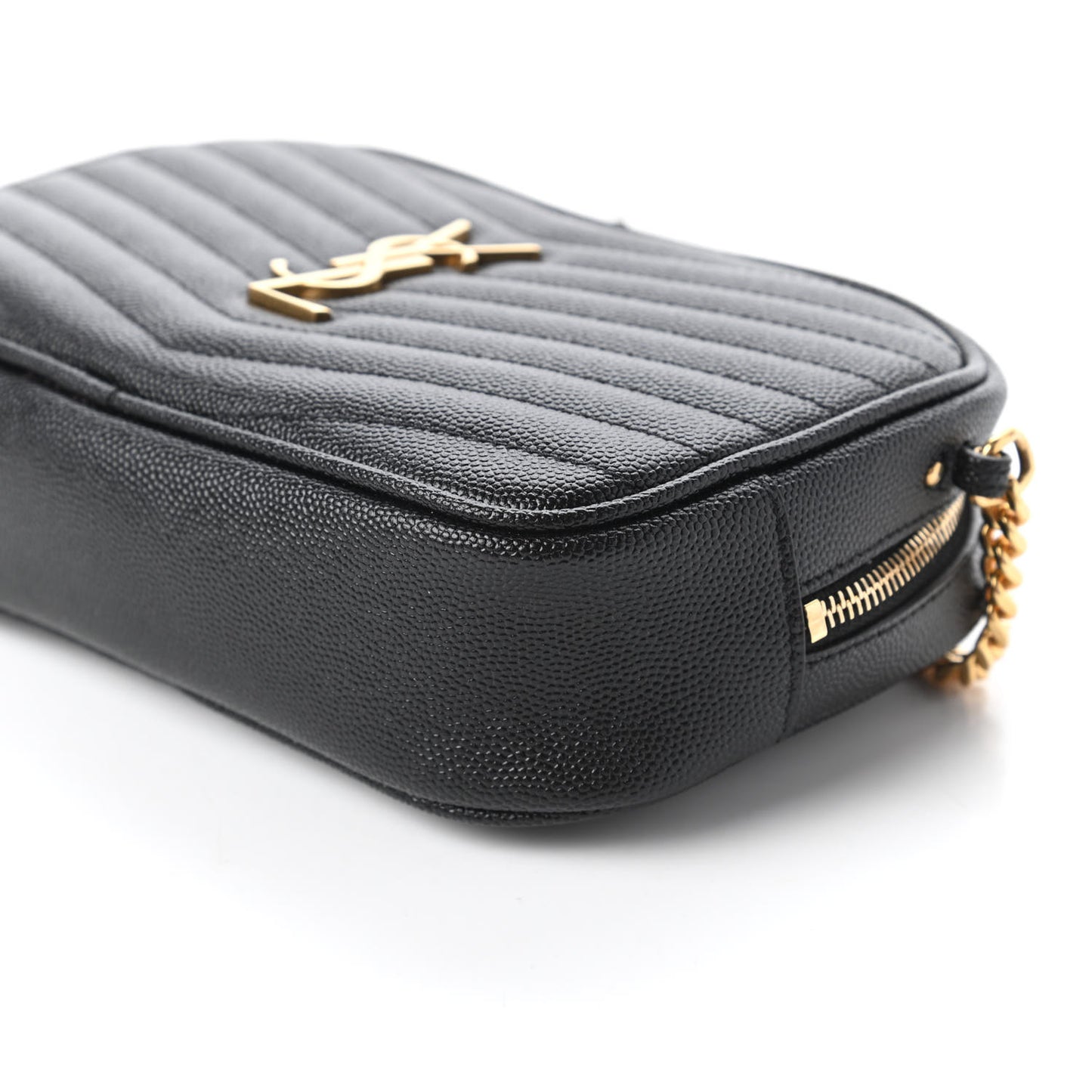 Grain De Poudre Matelasse Monogram Mini Lou Camera Bag Black