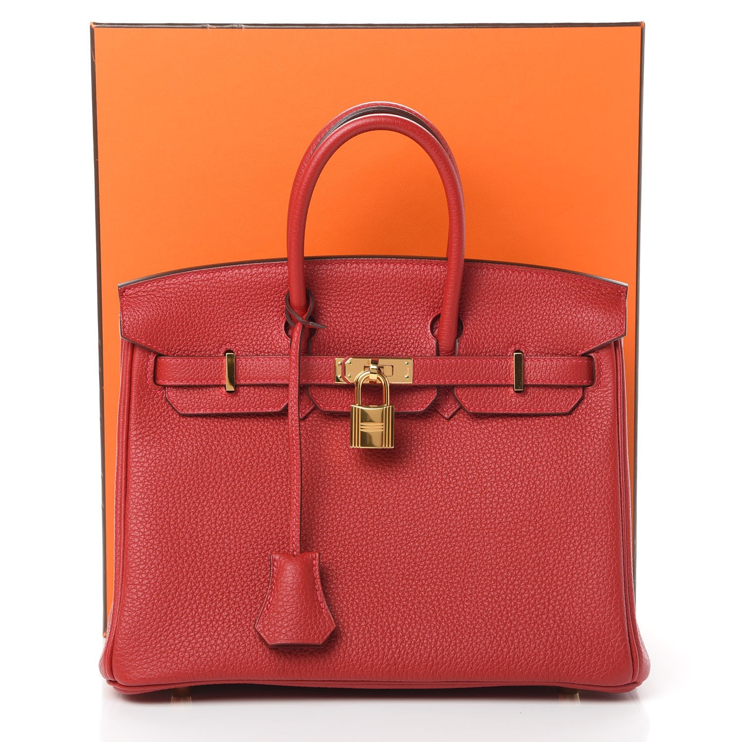 Hermes Togo Birkin 25 Rouge Vif 12 of 12