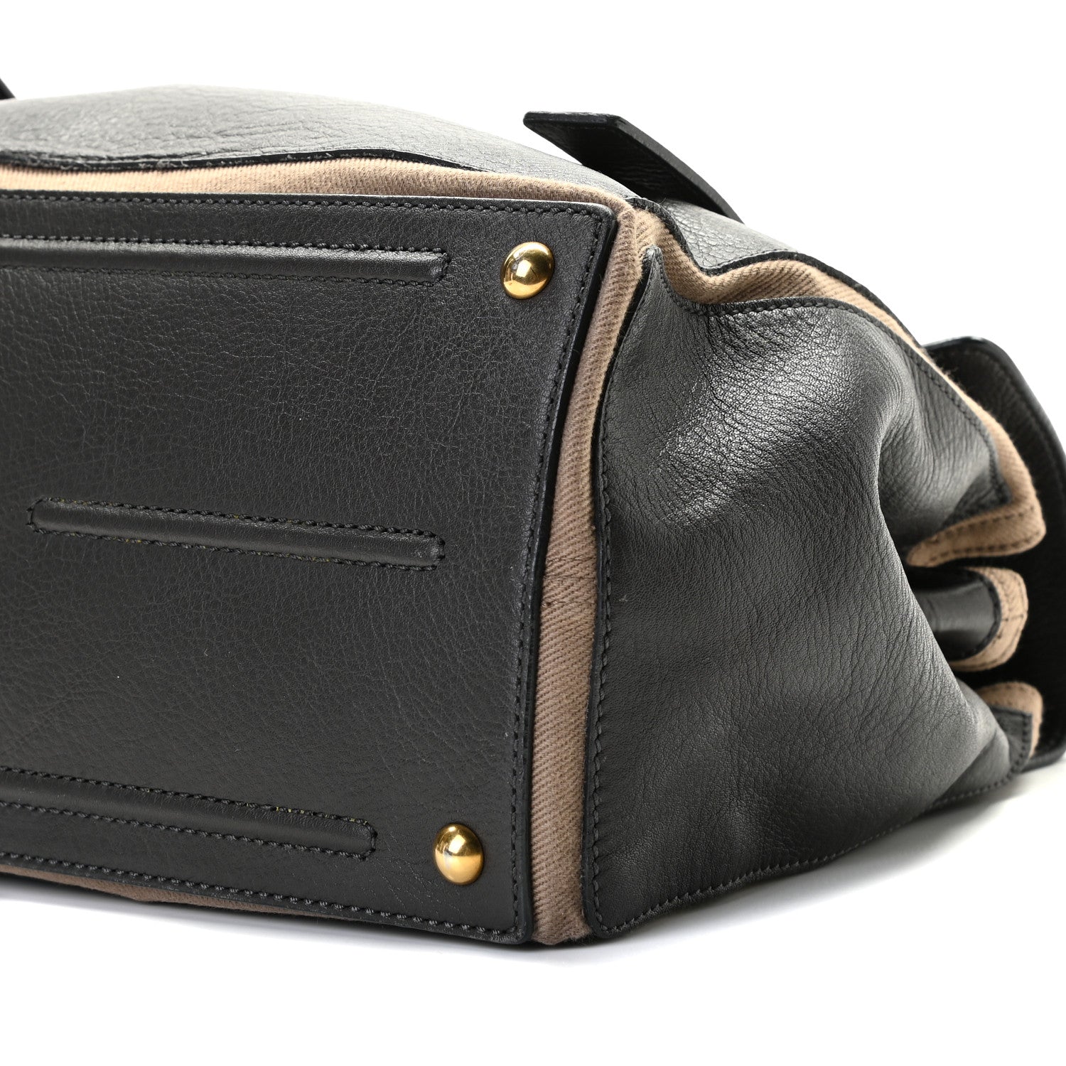 Saint Laurent Calfskin Canvas Medium Muse Two Black 9 of 11