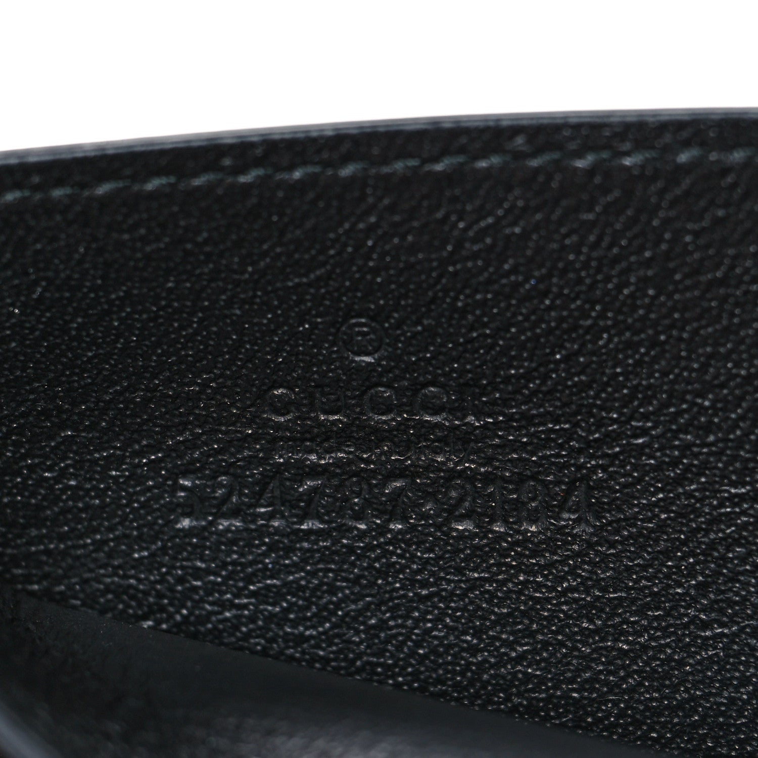 Gucci GG Supreme Monogram Bees Card Holder Black 6 of 7
