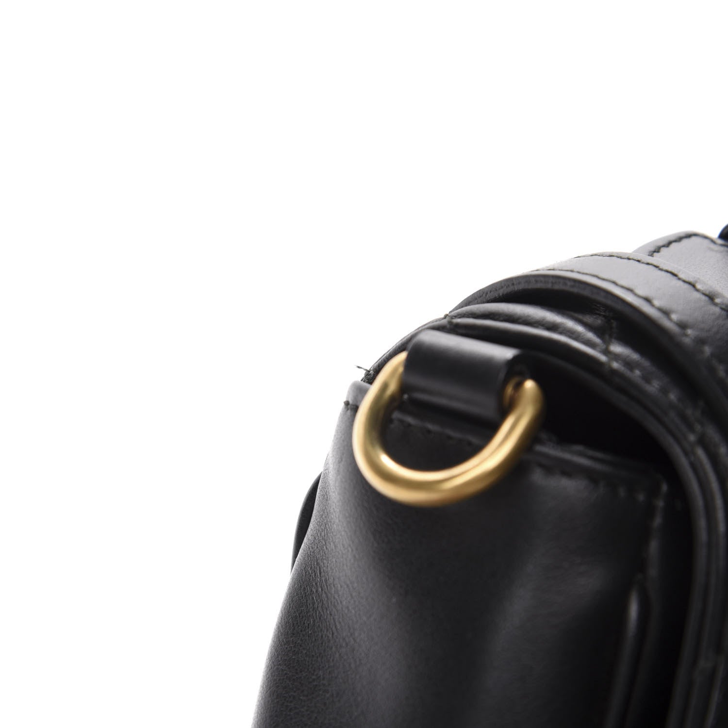 Gucci Calfskin Matelasse Medium GG Marmont Top Handle Shoulder Bag Black 10 of 14